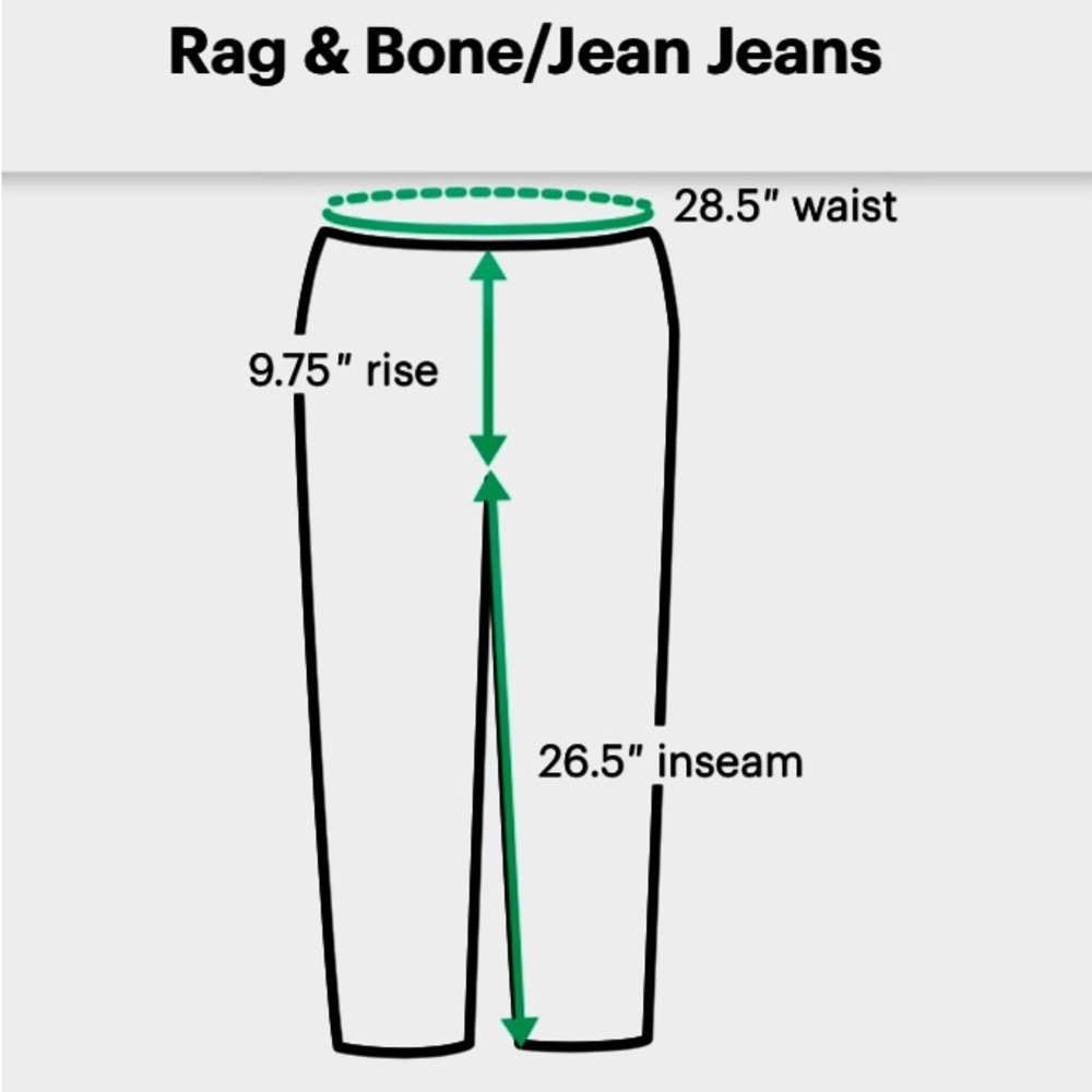 ⭐️HOST PIC⭐️10/3/24 🥂Rag & Bone ‘Riveted’ cropped Jeans, 24. A RARE Rag & Bone! - Picture 4 of 13